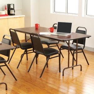 <span class=keywords><strong>Table</strong></span> <span class=keywords><strong>pliante</strong></span> multifonctionnelle en bois, portable, pour la formation, les conférences, les auditoriums scolaires, les bureaux d'accueil et l'apprentissage - Product Image 6