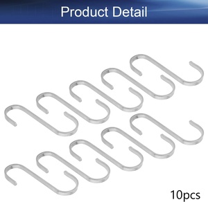 Ganchos Colgantes en Forma de S de Acero Inoxidable para Cocina, Toallas, Baño, Almacenamiento, Oficina, Exteriores - Product Image 5