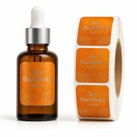 Autocollants PVC découpés sur mesure, imprimés UV, brillants, étanches pour emballages de tubes cosmétiques, sérums, crèmes et lotions