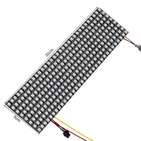 Feuille de matrice LED flexible intelligente programmable à pixels RGB intégrés DC5V 256 pièces SMD5050 WS2812B SK6812