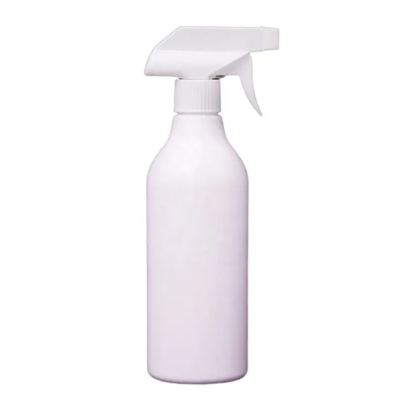 500ml trigger spray flaschen HDPE weiß runde spritzen