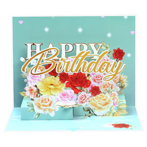 Cartolina d'auguri fatta a mano 4C stampa 3D Pop-up carta Love Card busta d'invito <span class=keywords><strong>per</strong></span> buon compleanno san valentino, grazie - Product Image 4