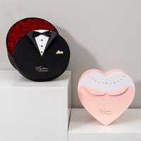 Offre Spéciale 2 pièces boîte à fleurs ronde pour Bouquets fleur fleuriste boîte panier d'emballage pour saint valentin boîte à fleurs