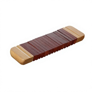 Clattepilar Instruments de musique à percussion 2020 très demandés, <span class=keywords><strong>Agogo</strong></span>/Guiro en <span class=keywords><strong>bois</strong></span> rouge certifié CE, jouets éducatifs pour enfants - Product Image 2