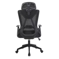 Chaise de bureau exécutive JR RACING au design moderne, pivotante, avec dossier haut réglable, en tissu ergonomique en maille