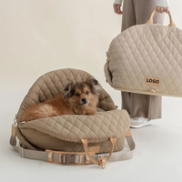 Bolsa de Transporte para Perros de Alta Calidad Personalizada, Bolsa de Transporte para Gatos y Cachorros, Fundas de Asiento de Coche para Perros con Cojín Suave, Bolsa de Transporte para Mascotas para Viajes al Aire Libre