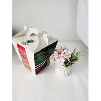 Boîtes à pizza en papier alimentaire personnalisées, jetables, pour emporter, boîte pour restaurant, emballage de pizza triangulaire