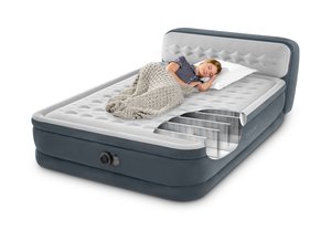 64448 ULTRA PLUSH Headboard Air <b>Mattress</b> with Build-in Pump Airbed <b>Foldable</b> Sleep Camping Inflatable Air <b>Mattresses</b> - Product Image 3