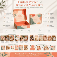 Boîte en carton ondulé à paroi simple B-flute, 3 couches, personnalisée en gros, pour expédition et envoi postal, certifiée FSC