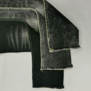 12オンスの伸縮性のある純綿ウォッシュデニム生地、荷物、服、パンツ、シャツ、DIY衣料、青色の生地 - Product Image 2