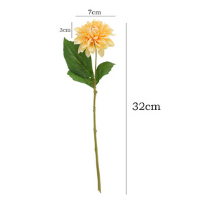Flor de dalia artificial Ruilisi de tallo único, de seda, para decoración de bodas, hogar y accesorios de fotografía. - Product Image 5