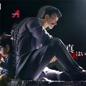 Figura de Kogoro Mouri Durmiendo de <span class=keywords><strong>Detective</strong></span> <span class=keywords><strong>Conan</strong></span>, Estatua de Anime, Modelo en Pose Sentada, Decoración de Escritorio - Product Image 4