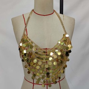 FS18477D <span class=keywords><strong>Chaleco</strong></span> Sexy para Mujer, Top Halter de Moda para Discoteca - Product Image 1