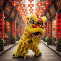 Authentique origine du Guangdong, personnalisable : Accessoires de danse du lion, Lanterne de dragon en laine, Modèle Faux Un Pay Ten 3 #   avec emballage