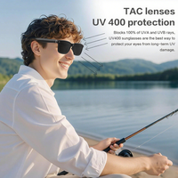 SENBONO V03 Lunettes Intelligentes Caméra 4K Wi-Fi pour Photos et Vidéos Batterie 220mAh Bluetooth pour Appels et Musique Lunettes Intelligentes avec IA