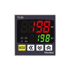 48mmx48mm Digital PID Thermostat Dual Output Universal Input TC4S Temperature Controller Regulator SSR Relay 110VAC 220V