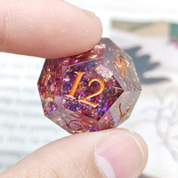Dés à jouer en résine polyédrique Quicksand Lace pour les jeux de société Dungeons and Dragons