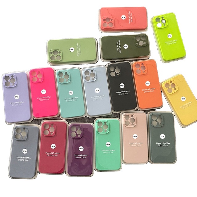 New Silicone Shockproof Colorful Mobile Phone Case Para Telefono With Packaging for Iphones 1716 15 14 13 12 Pro Max Xr Xs Case