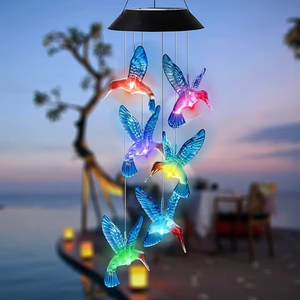 Tsinye ไฟ LED รูปผีเสื้อพลังงานแสงอาทิตย์กันน้ำหลากสี, ไฟ LED สำหรับตกแต่งสวนโคมไฟพลังงานแสงอาทิตย์สำหรับสนาม - Product Image 3