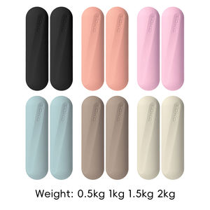 Mancuernas de Goma de Silicona de Colores Vibrantes, Antideslizantes, Ajustables de 1-2.5 kg, para Ejercicios de Tonificación de Brazos Unisex, Yoga, Pilates, Equipo de Ejercicio en Casa - Product Image 3