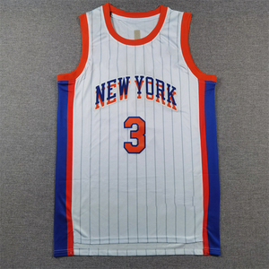 Bordado Personalizado al por Mayor, 25.ª Temporada, <span class=keywords><strong>New</strong></span> <span class=keywords><strong>York</strong></span> <span class=keywords><strong>Knicks</strong></span> City Ed # 30 # 4 # <span class=keywords><strong>Camiseta</strong></span> de <span class=keywords><strong>Baloncesto</strong></span> 7, Malla de Poliéster, Unisex, para Adultos, Estilo Cross-Border - Product Image 3