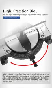 Venta caliente 10 ''<span class=keywords><strong>Sierra</strong></span> <span class=keywords><strong>ingletadora</strong></span> 1800W 255mm <span class=keywords><strong>Sierra</strong></span> métrica telescópica <span class=keywords><strong>Sierra</strong></span> <span class=keywords><strong>ingletadora</strong></span> deslizante de un solo bisel eléctrica - Product Image 5