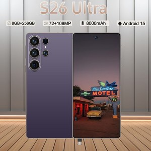 Nuovo Smartphone Globale S26 Ultra 5G, <span class=keywords><strong>8GB</strong></span> <span class=keywords><strong>RAM</strong></span>, 256GB Memoria, Fotocamera, Sbloccato, Telefono Android con Face ID, Impronta Digitale, Dual SIM - Product Image 2