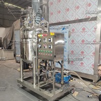 Homogeneizador Emulsionador Eléctrico Móvil de 300L con Calentamiento al Vacío |   Máquina Mezcladora de Crema y Loción Cosmética