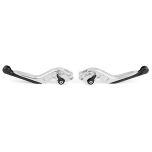 Motorcycle clutch & brake lever for motorcycle long and short black - Product Image 5