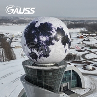 Ballon Lune Géant Lumineux Gonflable Réglable à LED pour Décoration de Scène, Fêtes et Festivals - Offre Spéciale