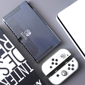 Funda de cristal transparente para <span class=keywords><strong>Nintendo</strong></span> <span class=keywords><strong>Switch</strong></span>, carcasa protectora suave de TPU para Joycon, Oled, NS, Joy-Con - Product Image 2