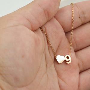 Collana con tema nascita collana personalizzata collana con ciondolo a forma di cuore - Product Image 6