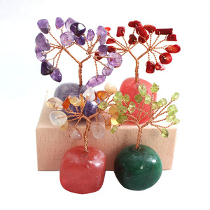 <b>Crystal</b> <b>Tree</b> Amethyst And Rose Quartz Base Money <b>Tree</b> Handicraft Desktop Ornament Home Decoration Gift - Product Image 1