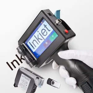 Nueva impresora de inyección de tinta de mano Impresora de inyección de tinta portátil de mano para codificador de caducidad de lote de logotipo de caja