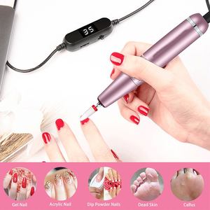 Máquina de manicura eléctrica portátil USB de 35000 rpm para uñas, limas de manicura, herramientas de salón - Product Image 4