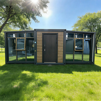 Maison conteneur extensible pour petite famille, villa préfabriquée mobile de 20FT 40FT avec 3 chambres