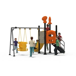 Small <strong>Plastic</strong> <strong>Slide</strong> with <strong>Swing</strong> for Babies <strong>and</strong> Kindergarten Children for Outdoor Adventure Park Garden or Public <strong>Playgrounds</strong> - Product Image 3