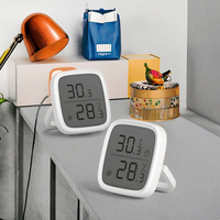 2 Paket SONOFF SNZB-02D Zigbee LCD Sensor Suhu dan Kelembapan Pintar Pemantauan Jarak Jauh Otomatisasi Rumah Alexa/Google Home Baterai