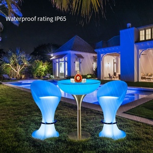 שולחן נייד חיצוני נטענת בר נייד שולחן הוביל רהיטי אירוע ריהוט בר נייד דלפק הגדרת בר קוקטייל עבור צד הבית - Product Image 6