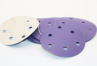 Disque de papier abrasif OEM 5 pouces 125 mm, disque de ponçage à base de papier avec plusieurs trous, papier abrasif violet, crochet et boucle 3M737/FESTOOL/MIRKA