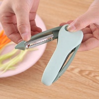 Éplucheur de cuisine simple et créatif 2026, multifonctionnel, pliable, à double lame, couteau à éplucher, râpe à carottes et concombres