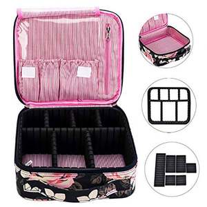 Free Sample Nylon Women <b>Makeup</b> Bag Travel Cosmetic Cute Large Professional Cosmetic Train Case - Product Image 6