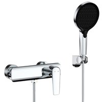Ensemble de douche à main haute pression chromé WEIHAO avec support mural réglable et cartouche en céramique pour salle de bain domestique