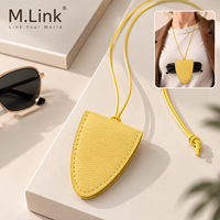 Étui de rangement portable en cuir PU pour lunettes de soleil avec longue sangle et fermeture magnétique, motif personnalisé, support pour lunettes