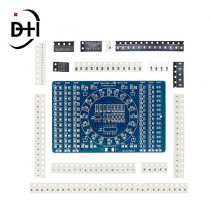 CD4017 Rotating LED SMD NE555 Soldering Practice Board <b>DIY</b> <b>Kit</b> Fanny Skill Training Electronic Suit - Product Image 6