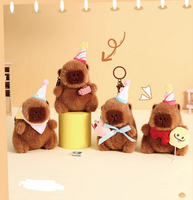Porte-clés Anime Peluche De Capibaras Porte-clés Animaux d'Anniversaire Capybara Porte-clés Peluche Capibaras Jouets Peluche Poupées Peluches Porte-clés