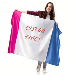 High Quality Custom Polyester Flags Double Sided Fade-Proof and Vivid Color Digital Printing for Promotional Flags & Banners - Product Image 1