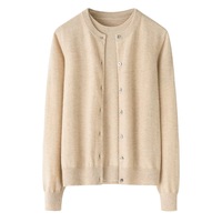 Vente chaude de haute qualité personnalisable chaud doux basique cachemire 2 pièces ensemble Cardigan pull et gilet pull pour l'hiver