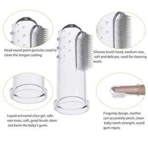 Práctico Cepillo de Dientes de Dedo para Bebés, de Silicona Suave, con Caja de Almacenamiento, para Limpieza y Masaje Dental, Cuidado Bucal - Product Image 3