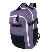 Sac à dos de basketball personnalisé pour hommes, femmes, garçons, filles, enfants, grande capacité 35L, avec compartiment pour ballon et chaussures